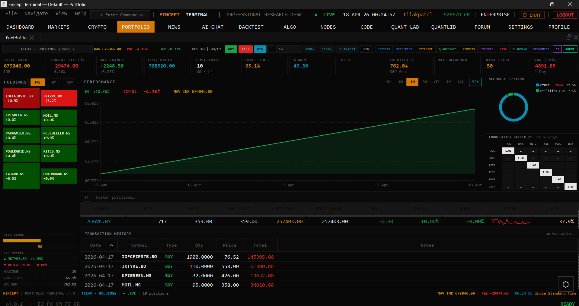 Portfolio preview